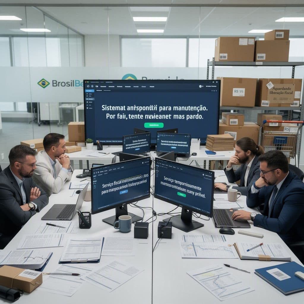 Equipe de operação e fiscal de um e-commerce parada por indisponibilidade da SEFAZ