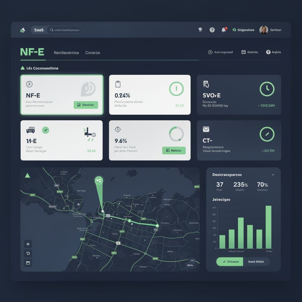 Dashboard com cruzamento automático de NF-e e CT-e e alertas de divergência