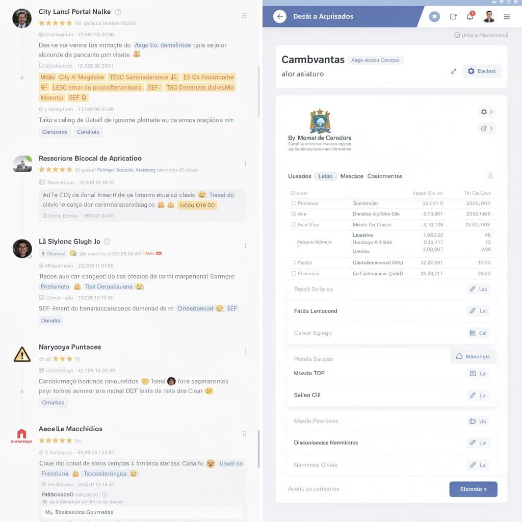 Comparação entre fontes fiscais desorganizadas e painel unificado