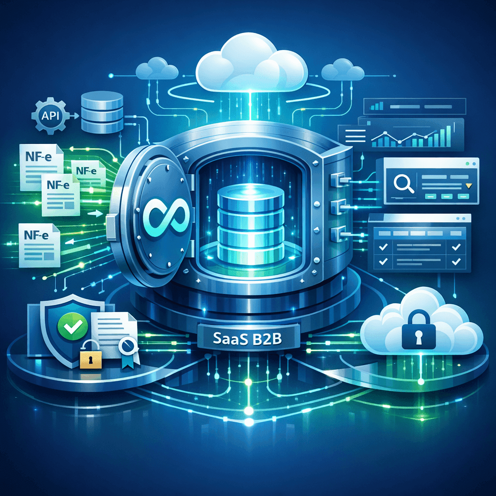 Cofre fiscal digital com armazenamento ilimitado de NF-e via API