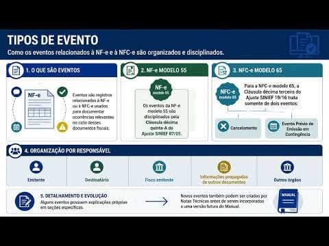 Eventos na NF-e e NFC-e: Modelos 55 e 65, Regras e Tipos