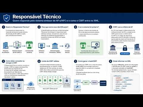 Responsável Técnico, CSRT e hashCSRT na NF-e/NFC-e