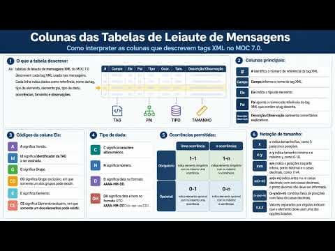 MOC 7.0: Como Ler a Tabela do Leiaute XML