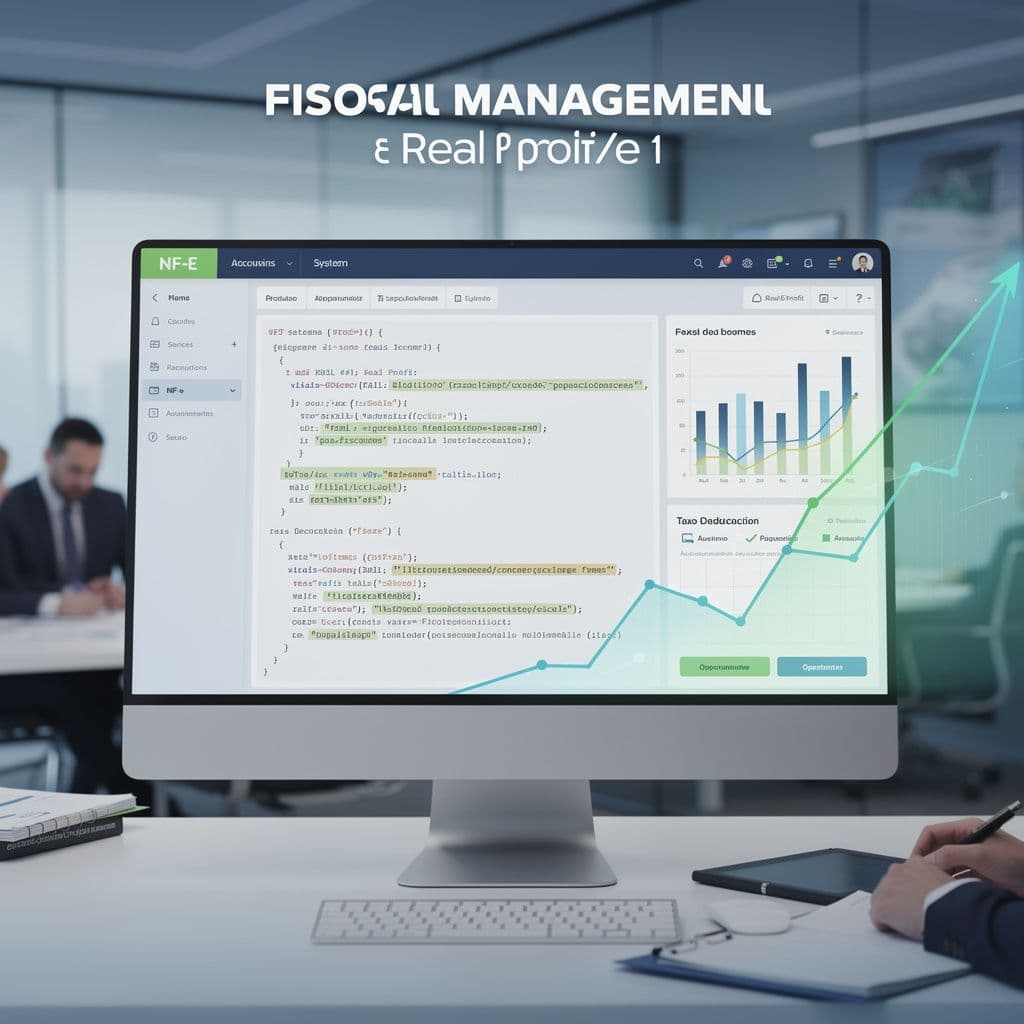 Dashboard de NF-e com indicadores fiscais relevantes para empresas no Lucro Real