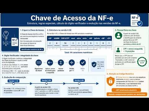 Chave de Acesso NF-e: Estrutura, CPF e Dígito Verificador
