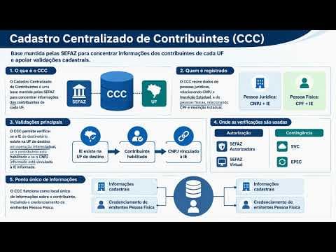 CCC: Cadastro Centralizado do Contribuinte na SEFAZ